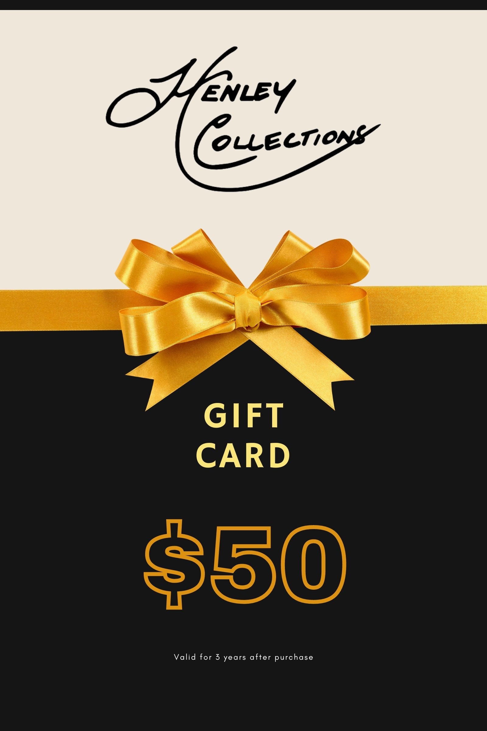 GIFT CARDS FROM "HENLEY COLLECTIONS" henleycollections